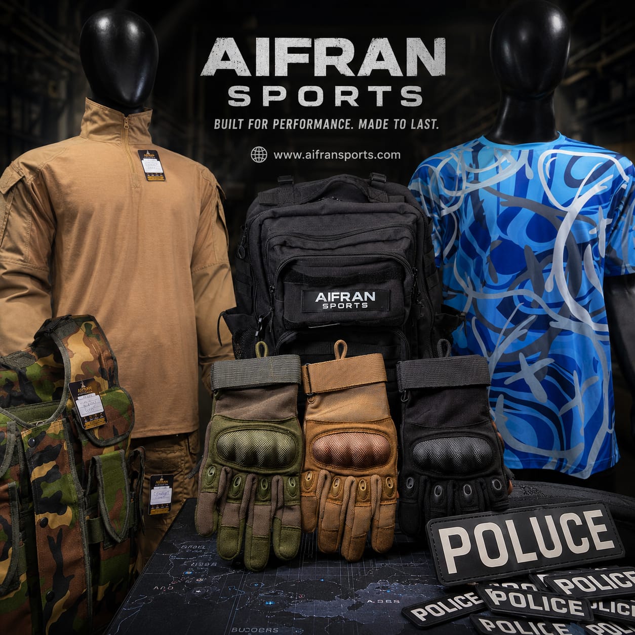 AIFRAN SPORTS Craftsmen Manufacturing Leather & Tactical Gloves